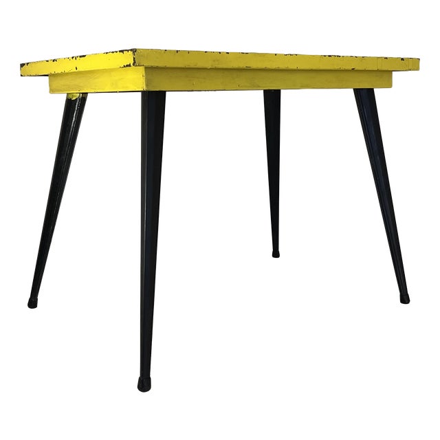 Metal Table in the style of Tolix, 1950s For Sale