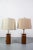 Cherry Wood Table Lamps by Arden Riddle, 1950s, Set of 2 For Sale - Image 3 of 6