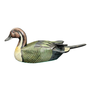 Artisan Crafted Large Northern Pintail Duck Decoy