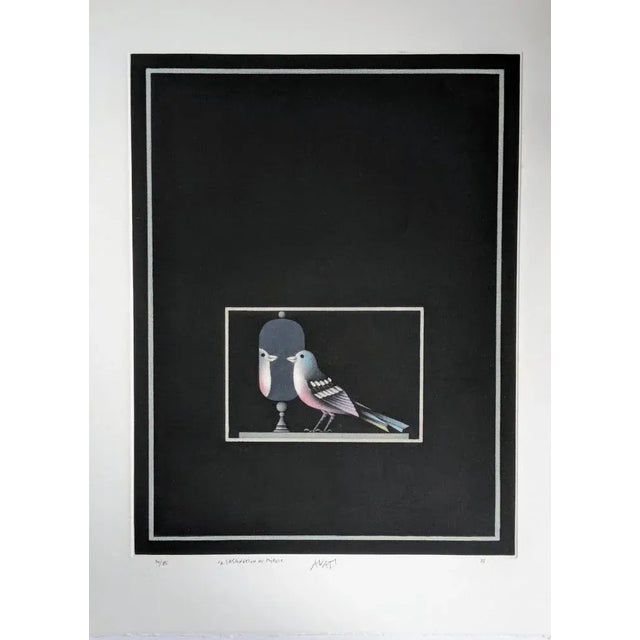 1980s Mario Avati, La fascination du miroir, Mezzotint, 1986 For Sale - Image 5 of 5
