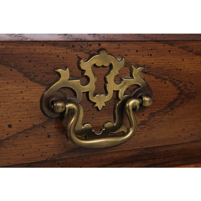 Pair of Thomasville Oak 2 Drawer Nightstands For Sale - Image 12 of 14