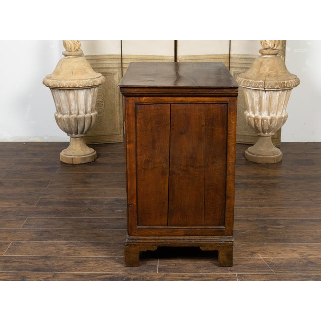 Wood English 1810s George III Period Geometric Front Oak Chest with Five Drawers For Sale - Image 7 of 12