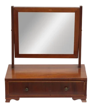 Early 19th Century Chippendale-Style English Mahogany Shave Mirror