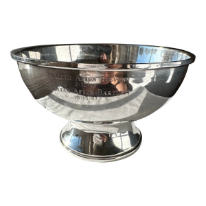 Vintage Fisher Sterling Silver Paul Revere Style Trophy Bowl - 423 G