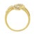 Haus of Brilliance 10K Yellow Gold 1/2 Cttw Round-Cut Diamond Layered Crossover Triple Leaf Bypass Ring (I-J Color, I1-I2 Clarity) - Size 10 For Sale - Image 4 of 6