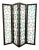 Modern Fret Work Ebony Finished Wood Room Divider For Sale