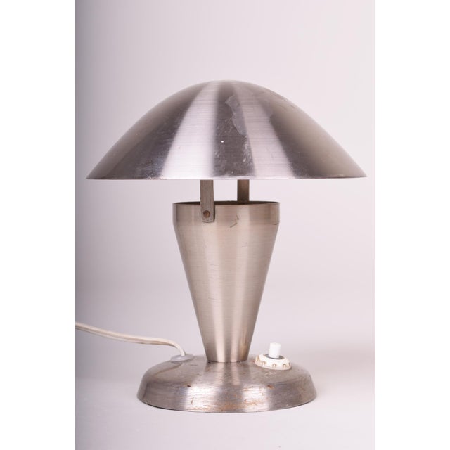 Metal Mid-Century Table Lamp in Chrome by J. Hůrka for Napako, Czech, 1960s For Sale - Image 7 of 7
