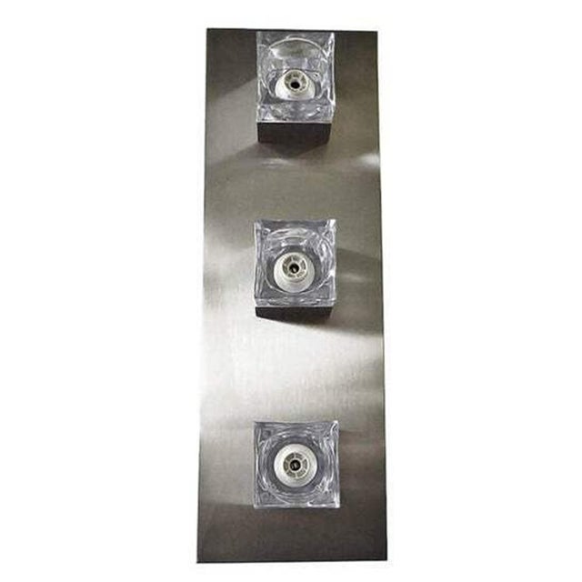 1960s 1960s Italian Sciolari Glass Cube & Brushed Nickel Sconces - 8 pcs For Sale - Image 5 of 6