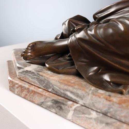 Metal Mother and Child Figure by James Pradier For Sale - Image 7 of 13