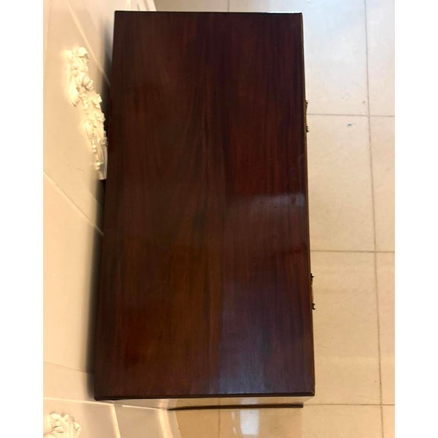 Antique George II Mahogany Chest of Drawers with Fitted Writing Desk, 1750 For Sale - Image 9 of 18