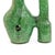 Art Deco Tamegroute Green Glazed Ceramic Sculptural Vase | One of a Kind For Sale - Image 3 of 7