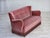 Mid-Century Modern Danish 2-Seater Sofa in Pink Velour and Oak, 1970s For Sale - Image 3 of 18