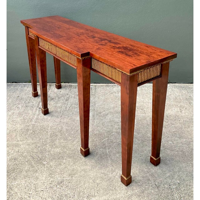 Vintage Gilt Tipped Console Table For Sale - Image 4 of 12