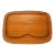 1960s Solid Teak Danish Modern Nissen Carving Platter For Sale