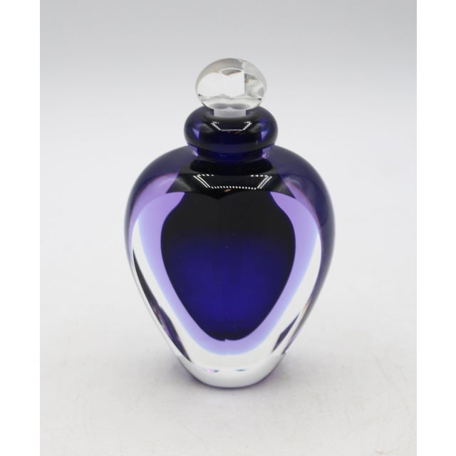1990s 1991 American Signed and Dated James Clarke Glass Perfume Bottle For Sale - Image 5 of 5