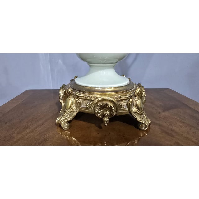 Large French Pate-Sur-Pate Table Lamp, 1880 For Sale - Image 6 of 8