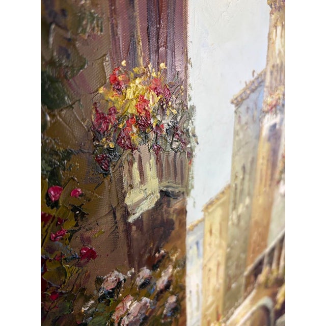 Michael Longo Original Venice Canal Oil Painting – "Reflections of Venice" Extra Large 29" X 41" Custom Framed Impasto Impressionist Art For Sale - Image 4 of 12