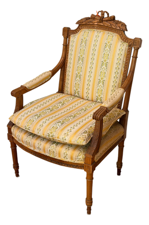 1 of 2 Antique Swedish Louis XVI Style Arm Chair