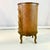 1980s British Colonial Ralph Lauren Style Round Herringbone Cane & Wood Cabinet, 4 Drawers For Sale - Image 16 of 16