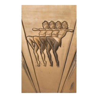 Rockettes Art Deco Style Decorative Panel by Mark Yurkiw For Sale