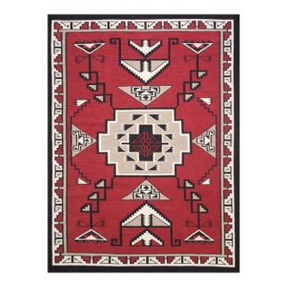 Tuscany Wool Red Area Rug, 8' 1'' X 9' 9'' For Sale