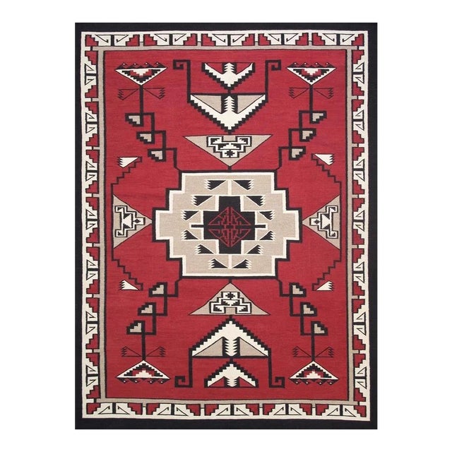 Tuscany Wool Red Area Rug, 8' 1'' X 9' 9'' For Sale