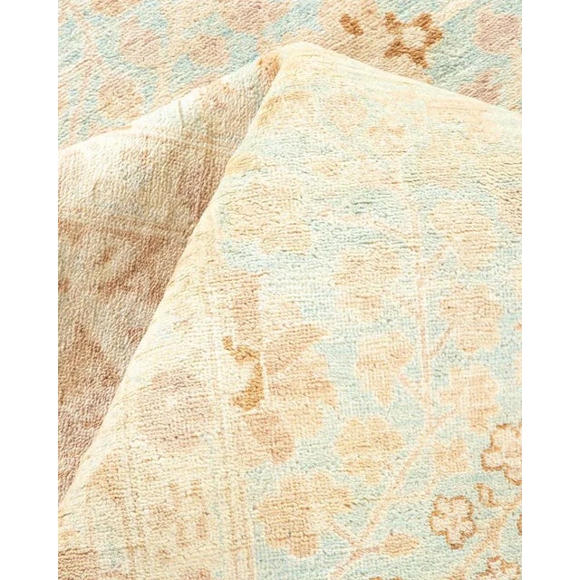 Textile Mogul Collection Hand-Knotted Area Rug - Light Blue 8' 4" x 9' 10" For Sale - Image 7 of 9