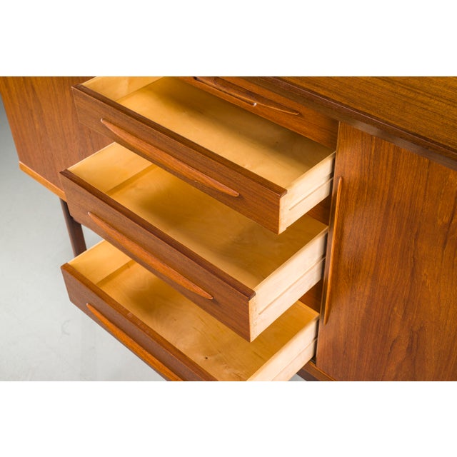 Danish Teak Sideboard by Arne Vodder for Vamo Sønderborg, 1960s For Sale - Image 4 of 18
