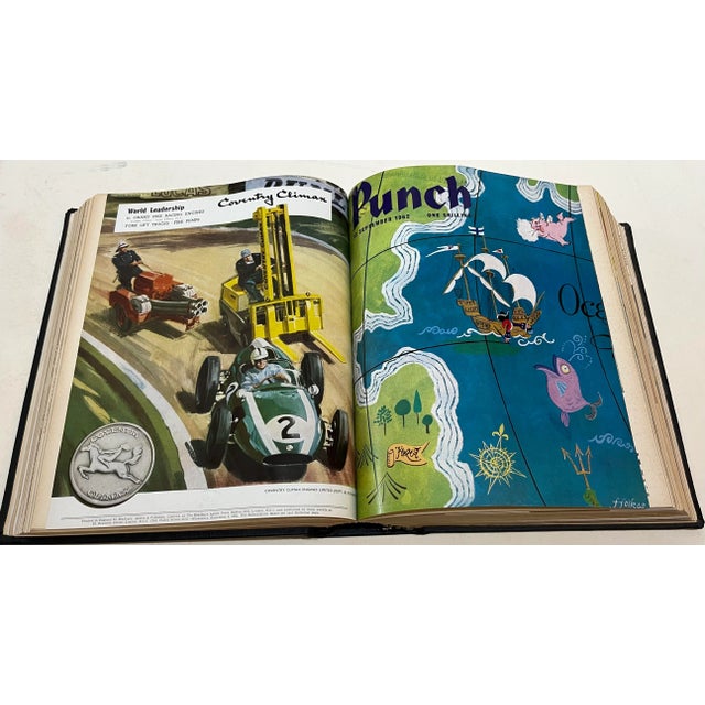 1960s Punch Magazine July-December 1962 Bound Volume Art Politics Theatre For Sale - Image 5 of 13