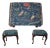 Pair Scalamandre Upholstered Queen Anne Stools For Sale