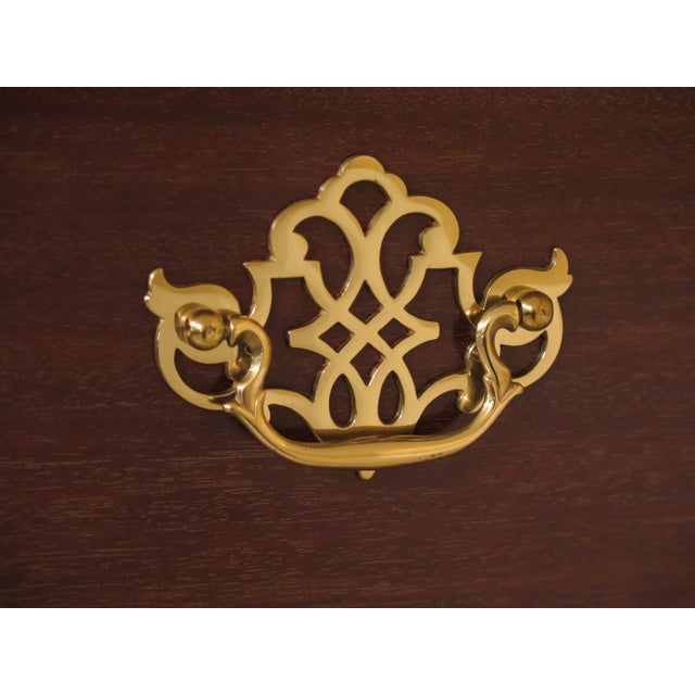 1980s 1980s Vintage Councill Craftsmen Chippendale Mahogany Highboy Chest For Sale - Image 5 of 13