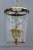Metal Mid-Century Italian Engraved Glass and Brass Ceiling Lamp from Crystal Art, 1950s For Sale - Image 7 of 13