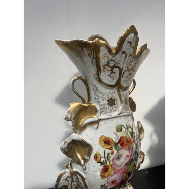 2000 - 2009 20th Century Porcelain Vases with Romantic Decoration, Set of 2 For Sale - Image 5 of 17