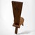 Wood Brutalist Spinning Chair in Oak For Sale - Image 7 of 8