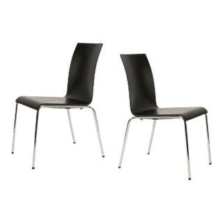 Black Scandinavian Modern Poro L Dining Chairs - a Pair For Sale