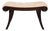 Kerry Joyce for Dessin Fournir Regency Style Mahogany Scroll-End Upholstered Bench For Sale
