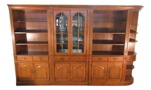 Thomasville Fisher Park Pecan Four Piece Bookcase Unit