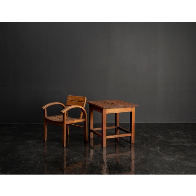 Beige Childrens Table and Chair Set in Beech and Pine, 1960s, Set of 2 For Sale - Image 8 of 18