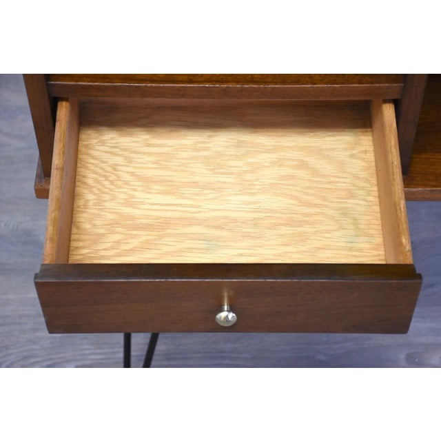 Walnut MCM Bookcase For Sale In Boston - Image 6 of 8