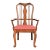 Baker Furniture Style Queen Anne Solid Walnut Armchair, Circa 1960s For Sale