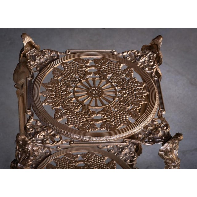 Decorative Metal Pedestal, Italy, 1960s For Sale - Image 6 of 7