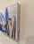 Modern Abstract Floral Acrylic Painting on Canvas, Signed, Framed, Dated For Sale - Image 4 of 6