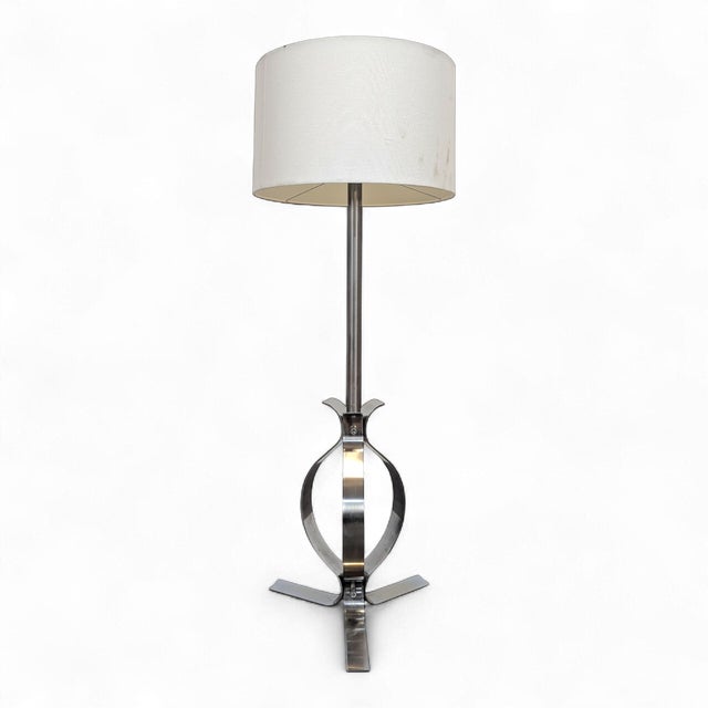 Metal Space Age Chrome Floor Lamp, 1960s For Sale - Image 7 of 7