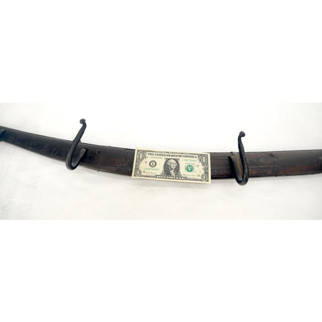 Early 20th Century Old Antique c1920s Boomerang Coat Rack Conversion For Sale - Image 5 of 9