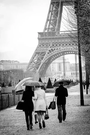 "Paris Tour Eiffel 2013" Contemporary Black and White Photograph by David Rubin