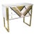 20th Century Art Deco Style Italian White, Black /Gold Chest Cabinet / Sideboard For Sale