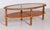 Mid-Century Oval Teak 2-Tier Coffee Table with Smoked Glass Top and Brass Feet from G-Plan, 1970s For Sale - Image 11 of 11
