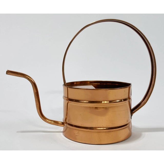 Mid 20th Century Vintage Sculptural Copper Watering Can For Sale - Image 5 of 7