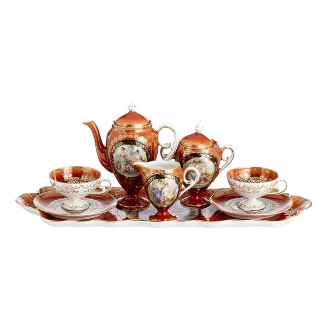 Porcelain Tête-À-Tête Royal Vienna, 19th Century, Set of 8 For Sale