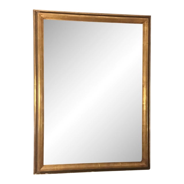 Vintage 1960s Custom Made Gilt & Ebonized Ogee Bolection Wood Frame For Sale